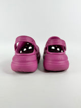 Crocs Magenta Platform Clogs - 10