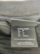 Jack Wolfskin Black Ribbed Fleece Jacket - AU6/8