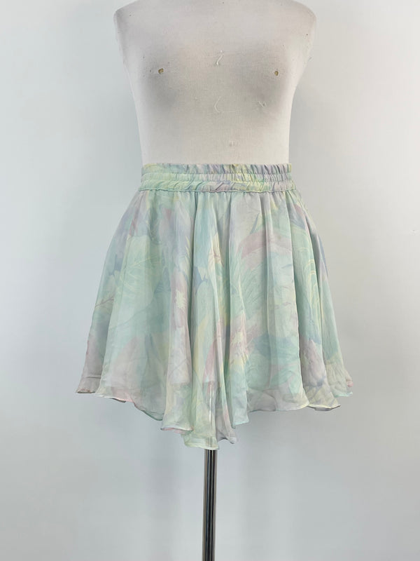 Zimmermann Iridescent Rainbow Silk Mini Skirt - AU10/12