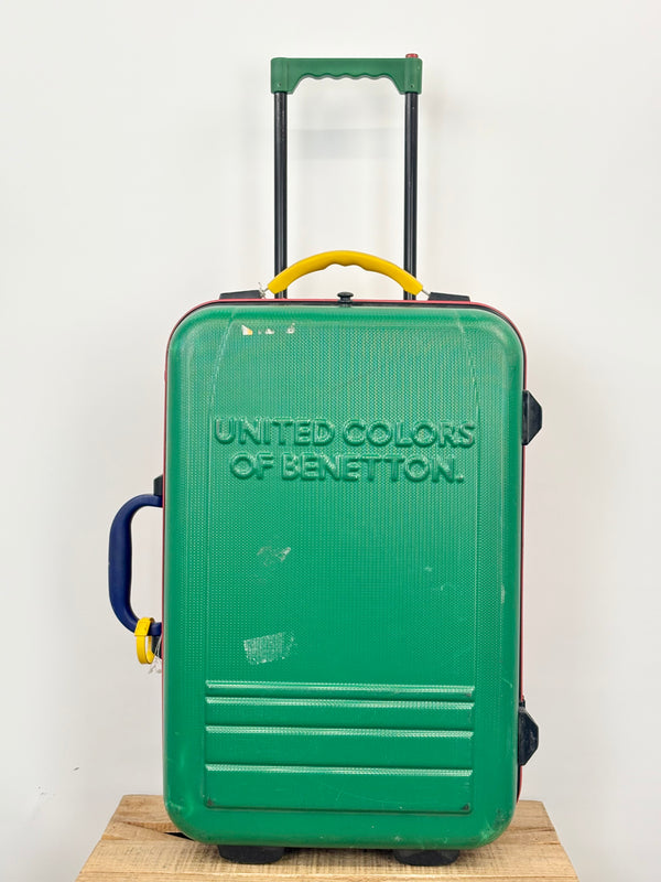 Vintage 90s UCB Hard Shell Multicolour Carry On Suitcase