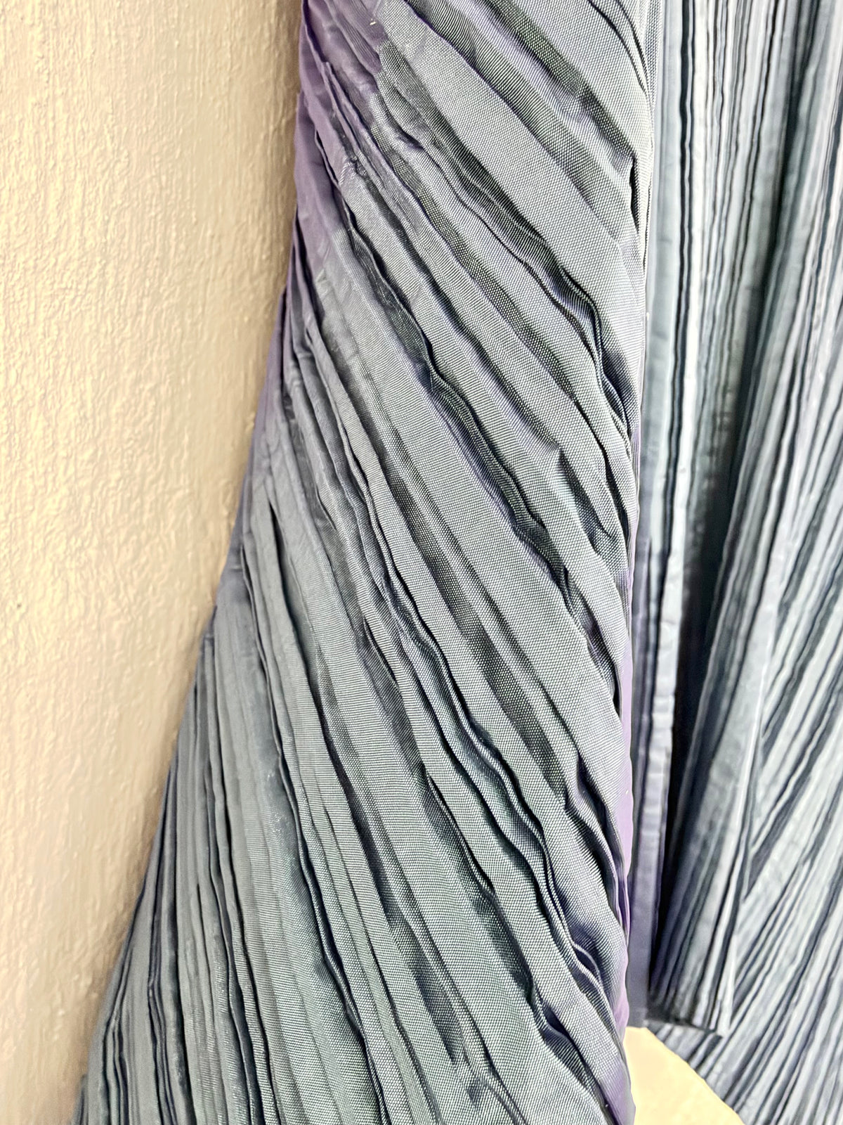Kathleen Berney Lavender & Periwinkle Architectural Pleated Vest - AU12/14/16