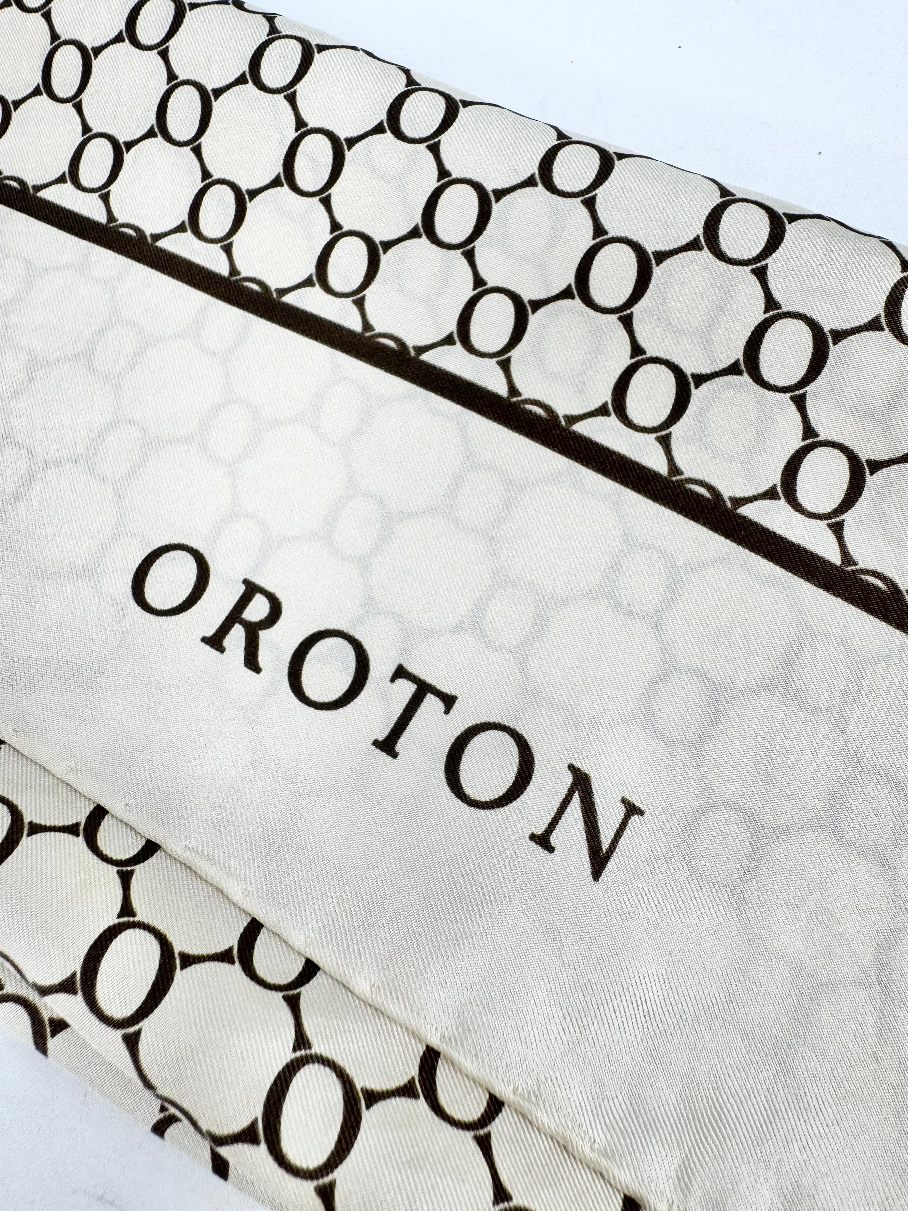 Oroton Monogrammed Print Scarf