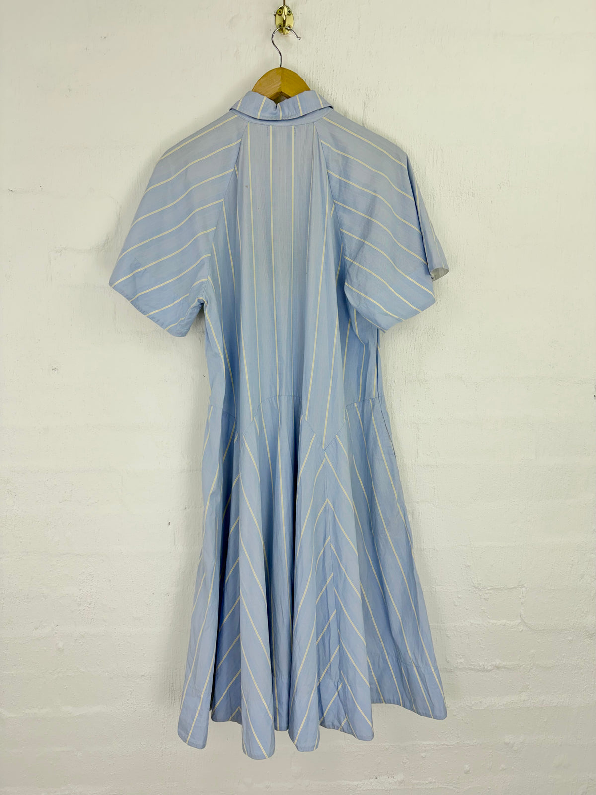 Lee Mathews Resort 22 Jerry Stripe Cotton Maxi Dress - AU12
