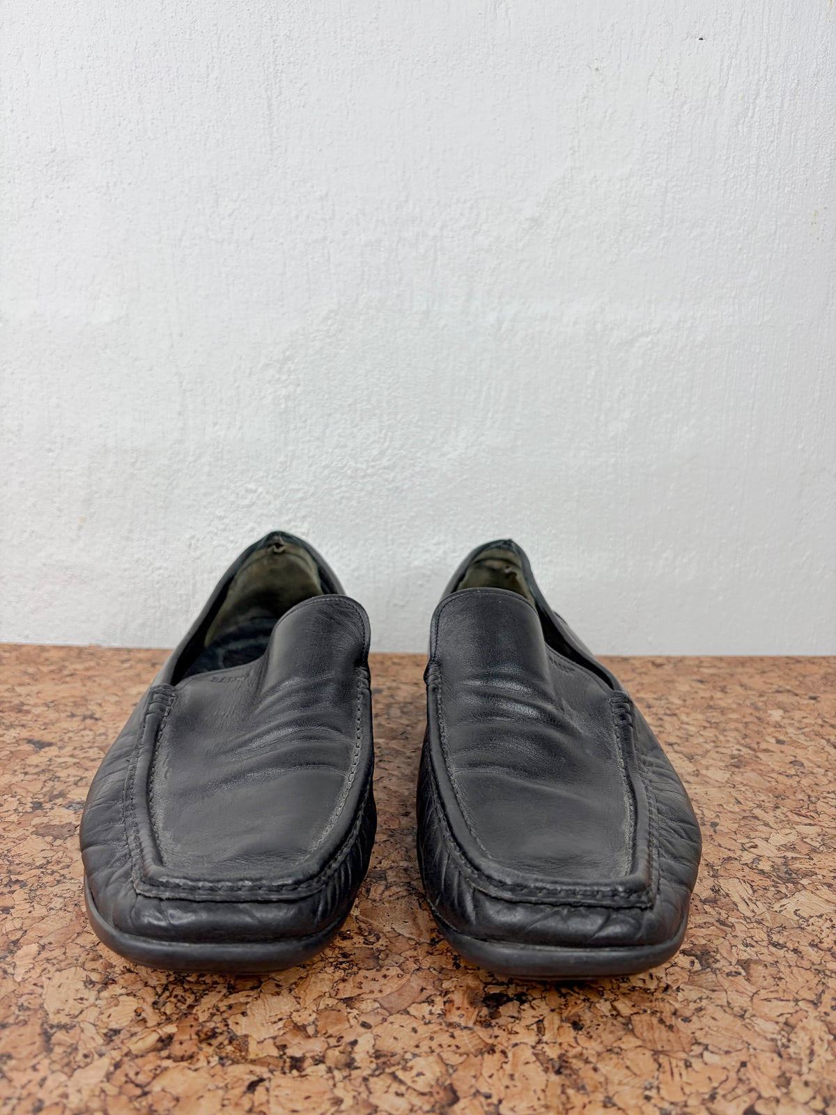 Bally Black Leather Loafers - EU44.5