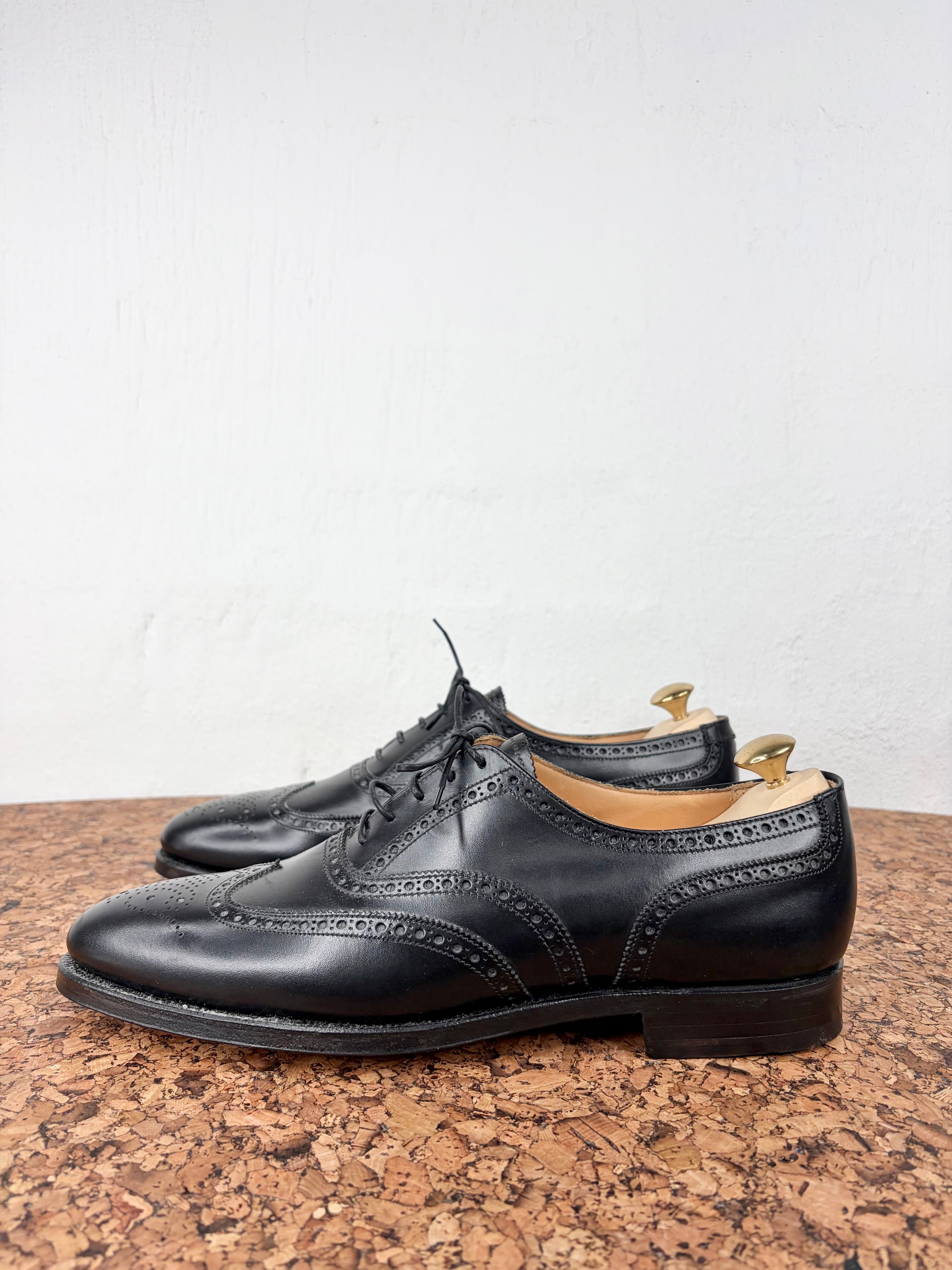 Crockett & Jones Black 'Finsbury' Black Calf Oxfords NWT - EU43.5