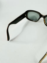 Christian Dior Optyl Gold Bifocal Prescription Rectangular Sunglasses