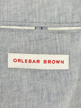 Orlebar Brown Washed Blue Linen-Blend Jacket - XL