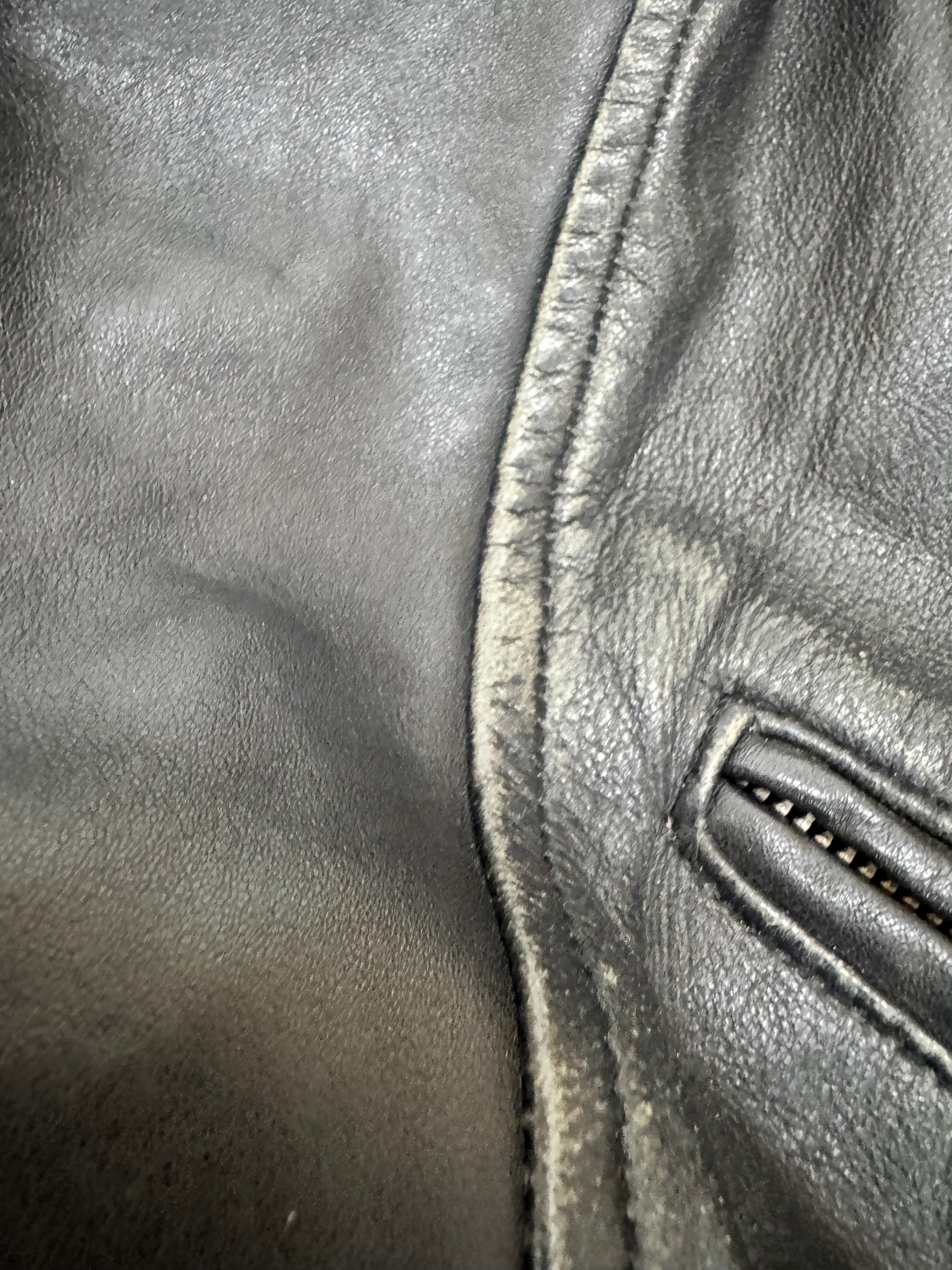 Maje Black Leather Cropped Biker Jacket - AU10