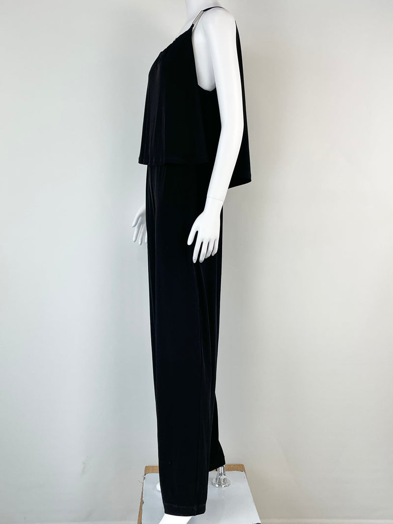 Calvin Klein Black Layered Jumpsuit - AU8