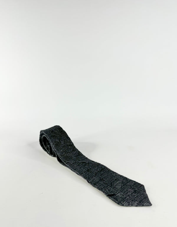 Kenzo Black & Grey Textured Tie