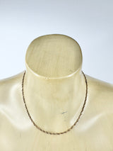 9ct Italian Made Gold Rope Chain Necklace