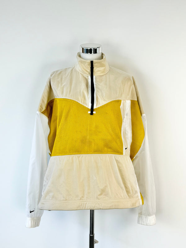 Nike Mustard Yellow & White Track Suit Jacket - AU8/10