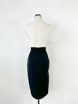 By Malene Birger Black & Ivory Pencil Skirt - AU10