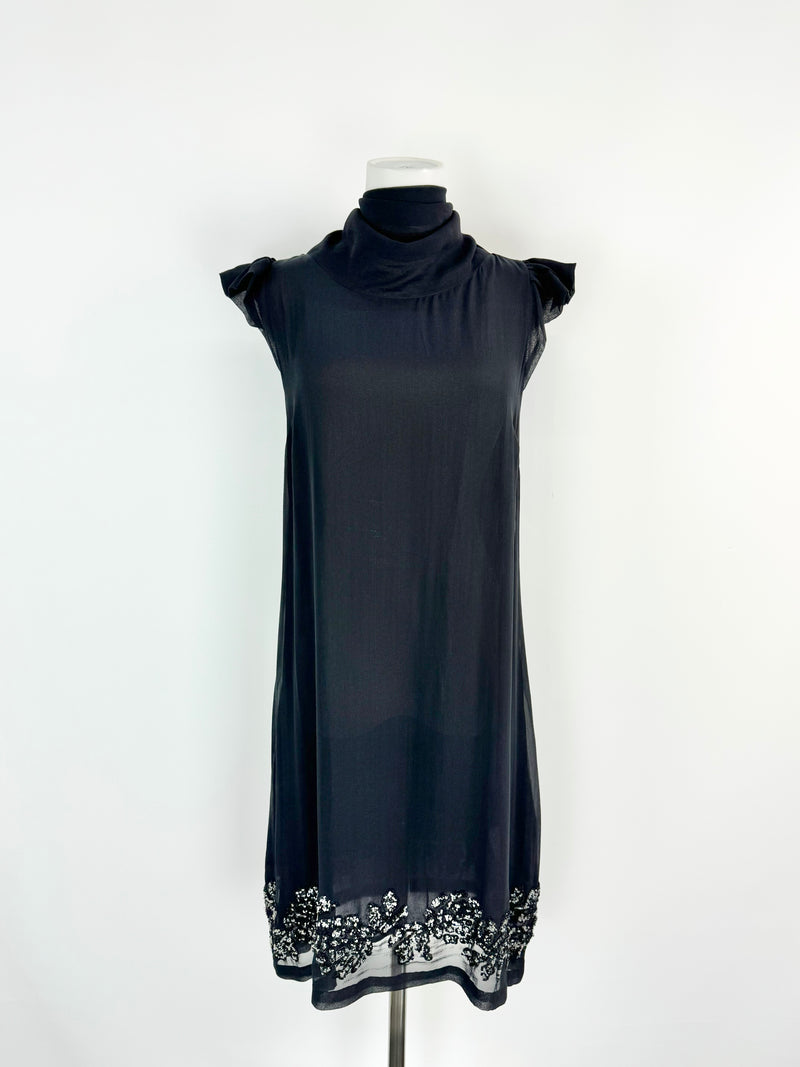 Twin Set by Simone Barbieri Black Sequined Dress - AU8/10