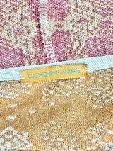 Catherine Andre Deep Gold & Aqua Waterfall Knitwear Cardigan - AU8
