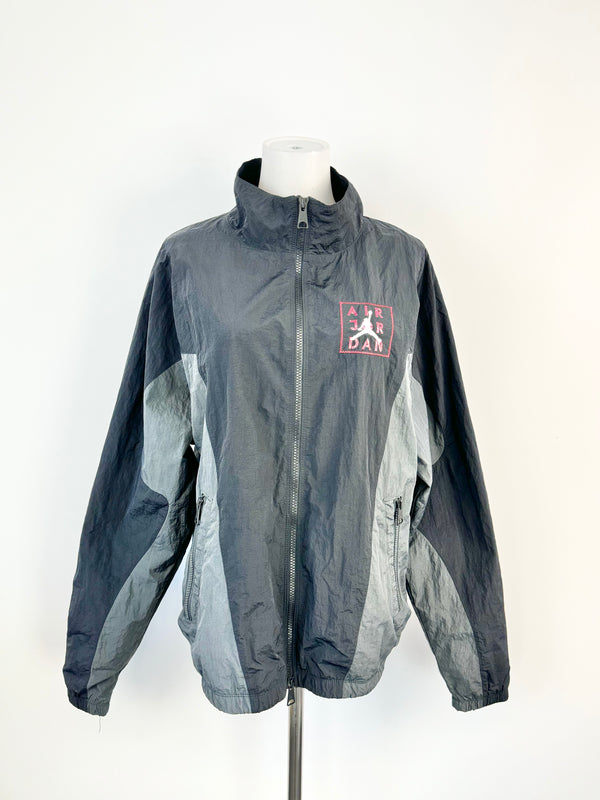 Air Jordan Black & Grey Track Jacket - S