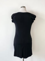 Marie Della Black Sliced Dress - AU12