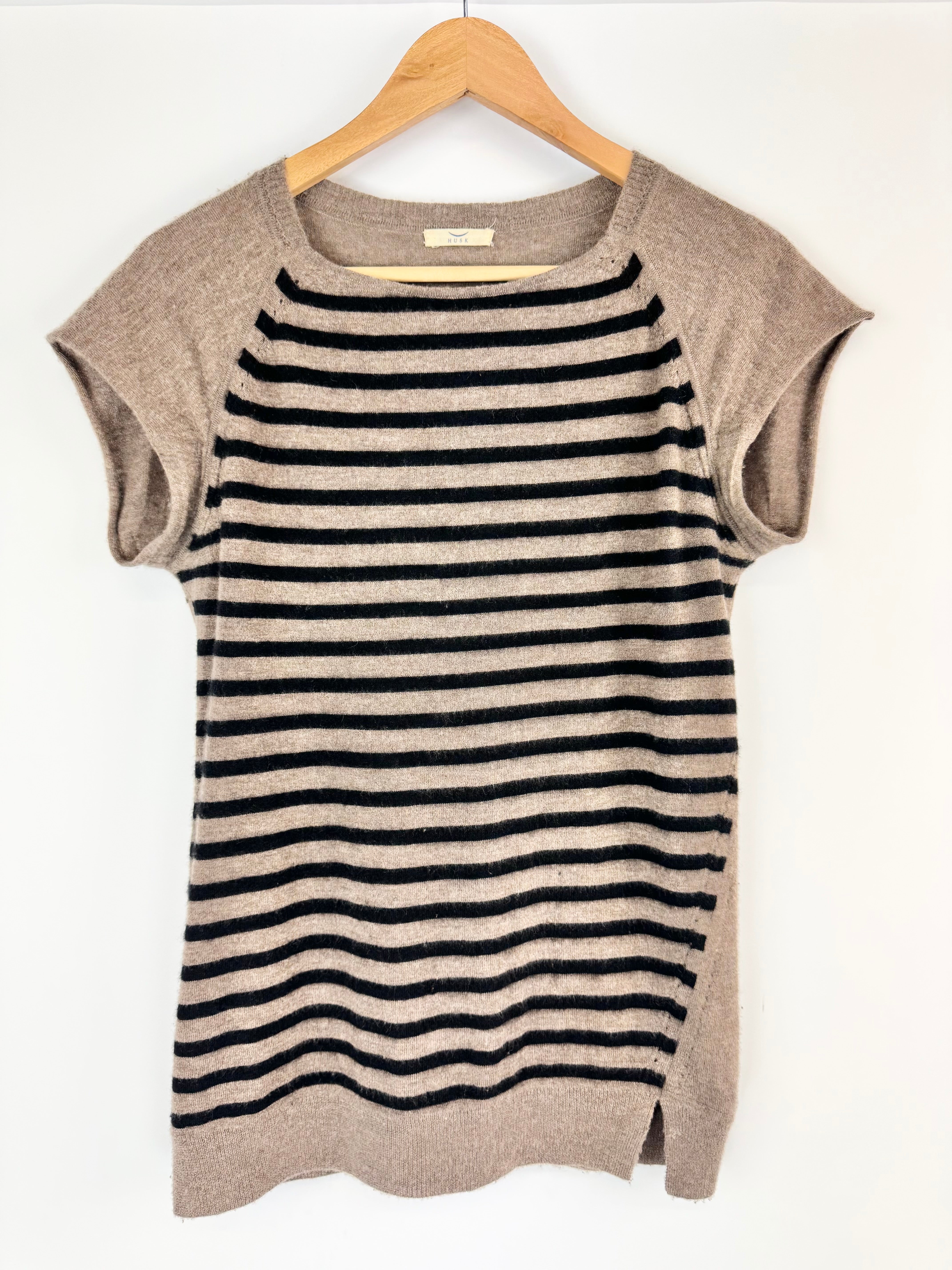 Husk Striped Cashmere Top - AU8