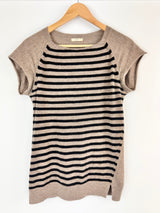 Husk Striped Cashmere Top - AU8