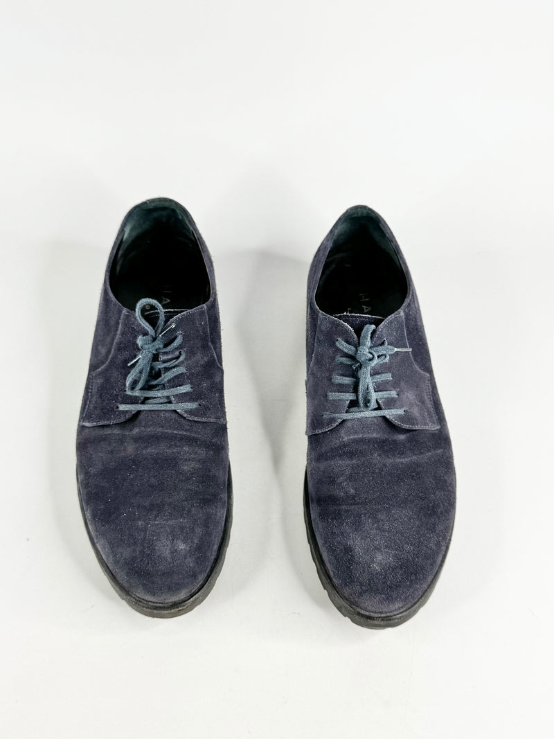 Harry's of London Midnight Blue Suede Lace Ups - EU43