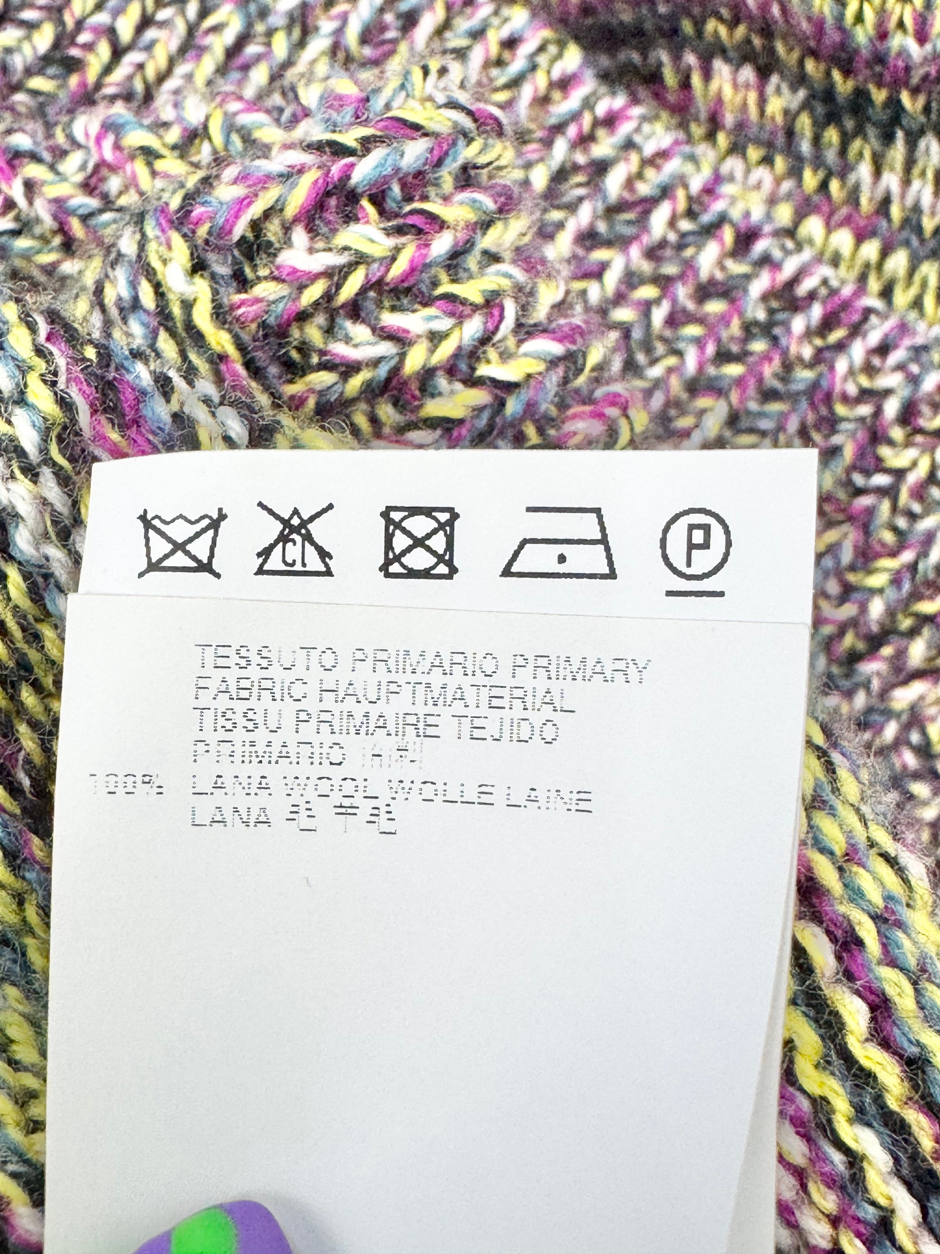 Maison Martin Magiela Multicolour Roll Neck Jumper - AU10/12