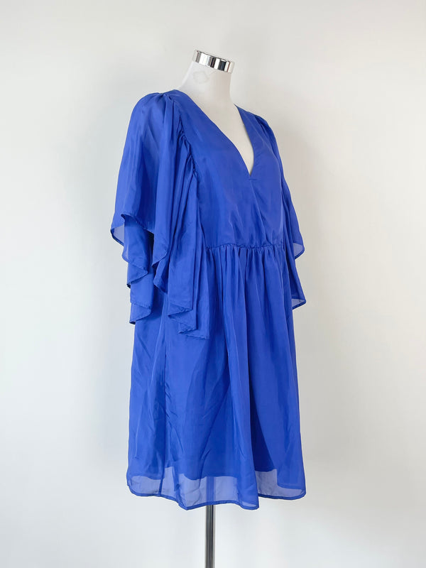 Munthe Indigo 'Distant' Silk Dress - AU10
