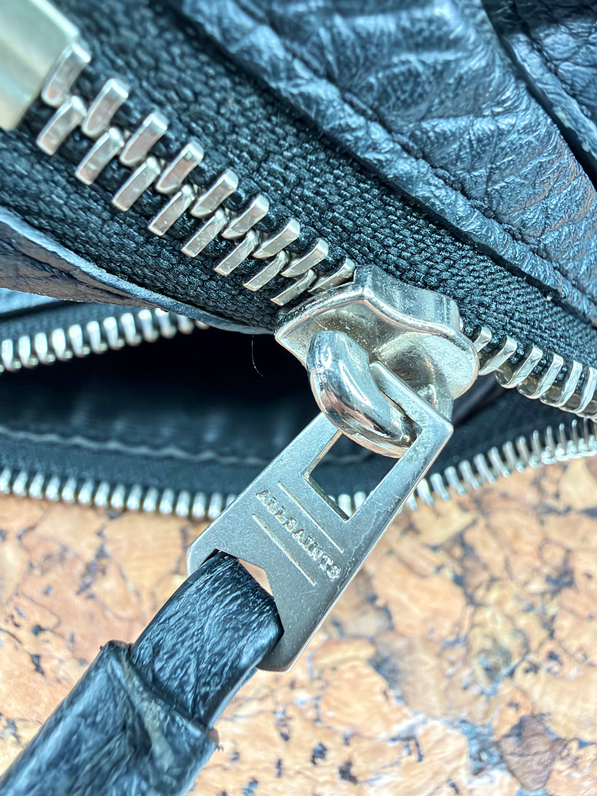 All Saints Black 'Kita' Convertible Leather Backpack