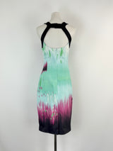 Karen Millen Abstract Brushstrokes Pattern Midi Dress - AU10