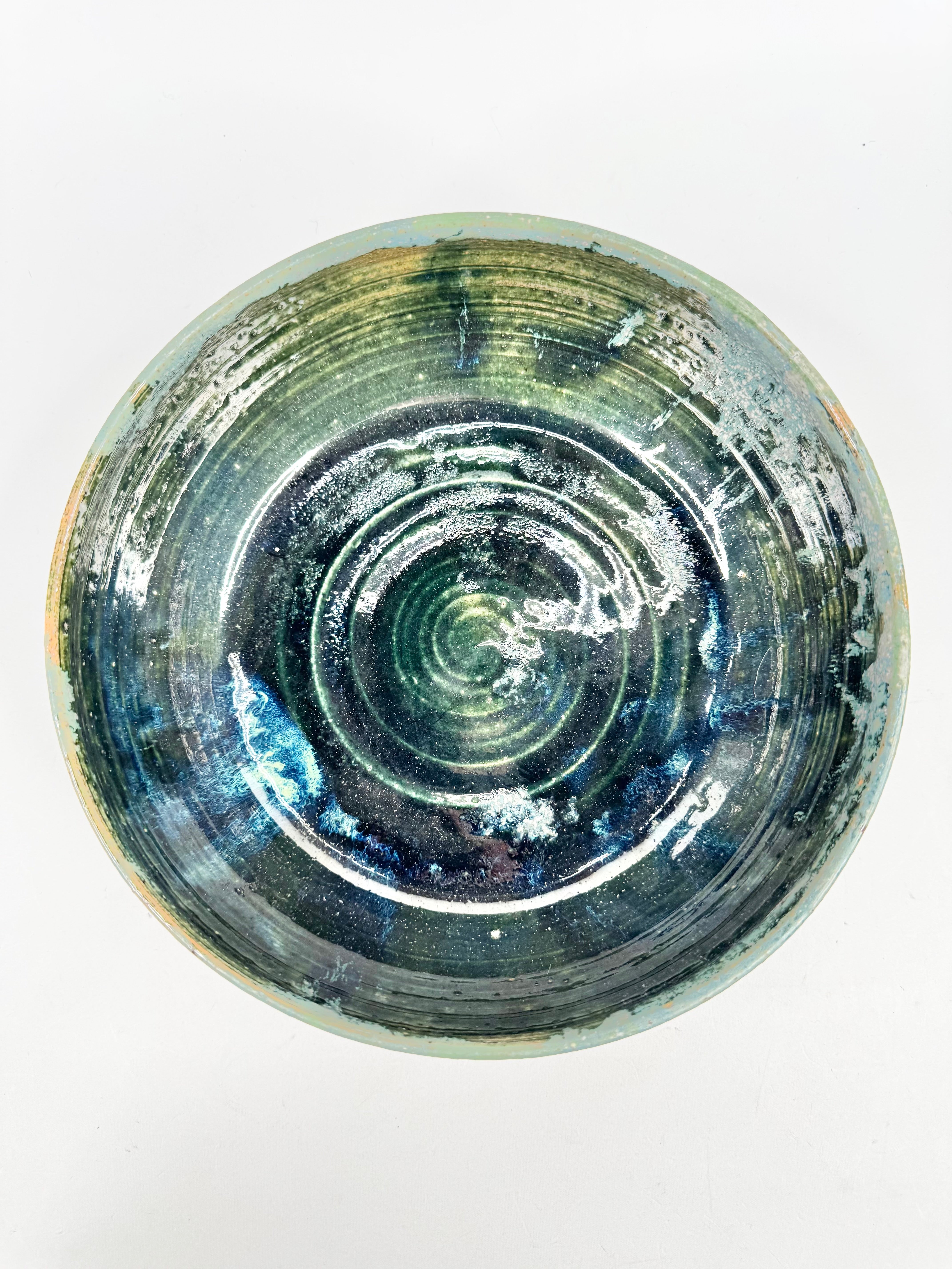 Woodshed Ceramics Blue & Green Glazed Stoneware Dish