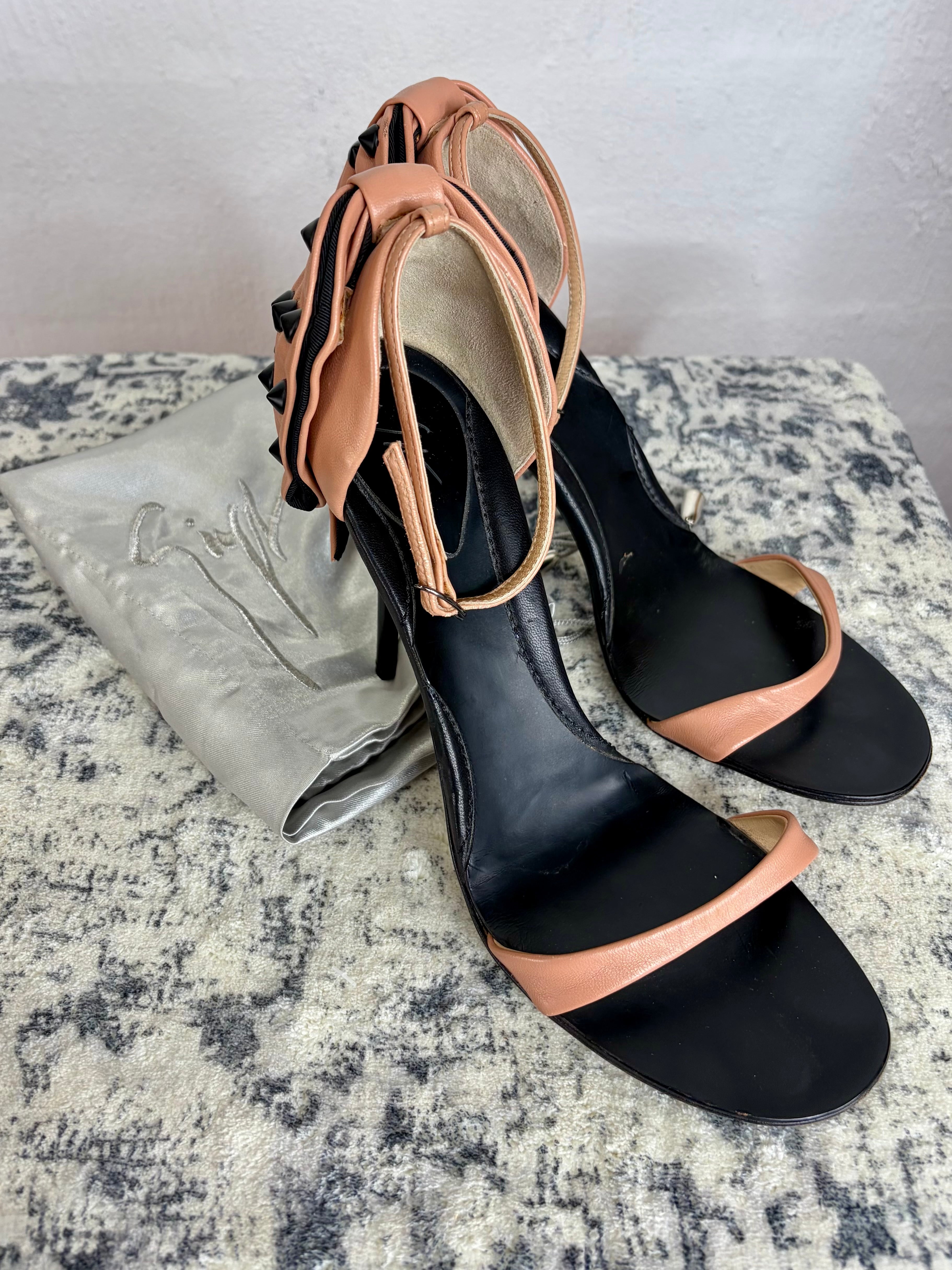 Giuseppe Zanotti Fawn Studded Stilettos - EU38