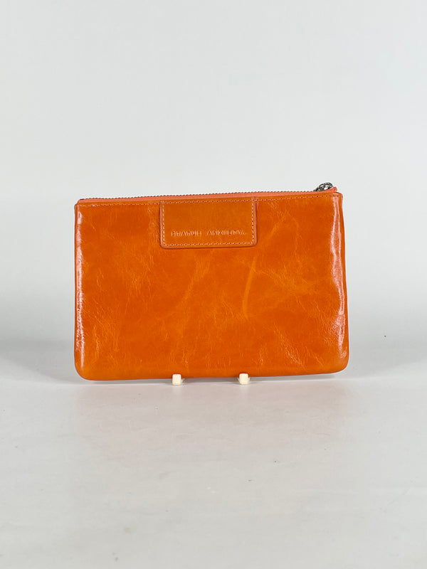 Status Anxiety Tangerine Leather Wallet