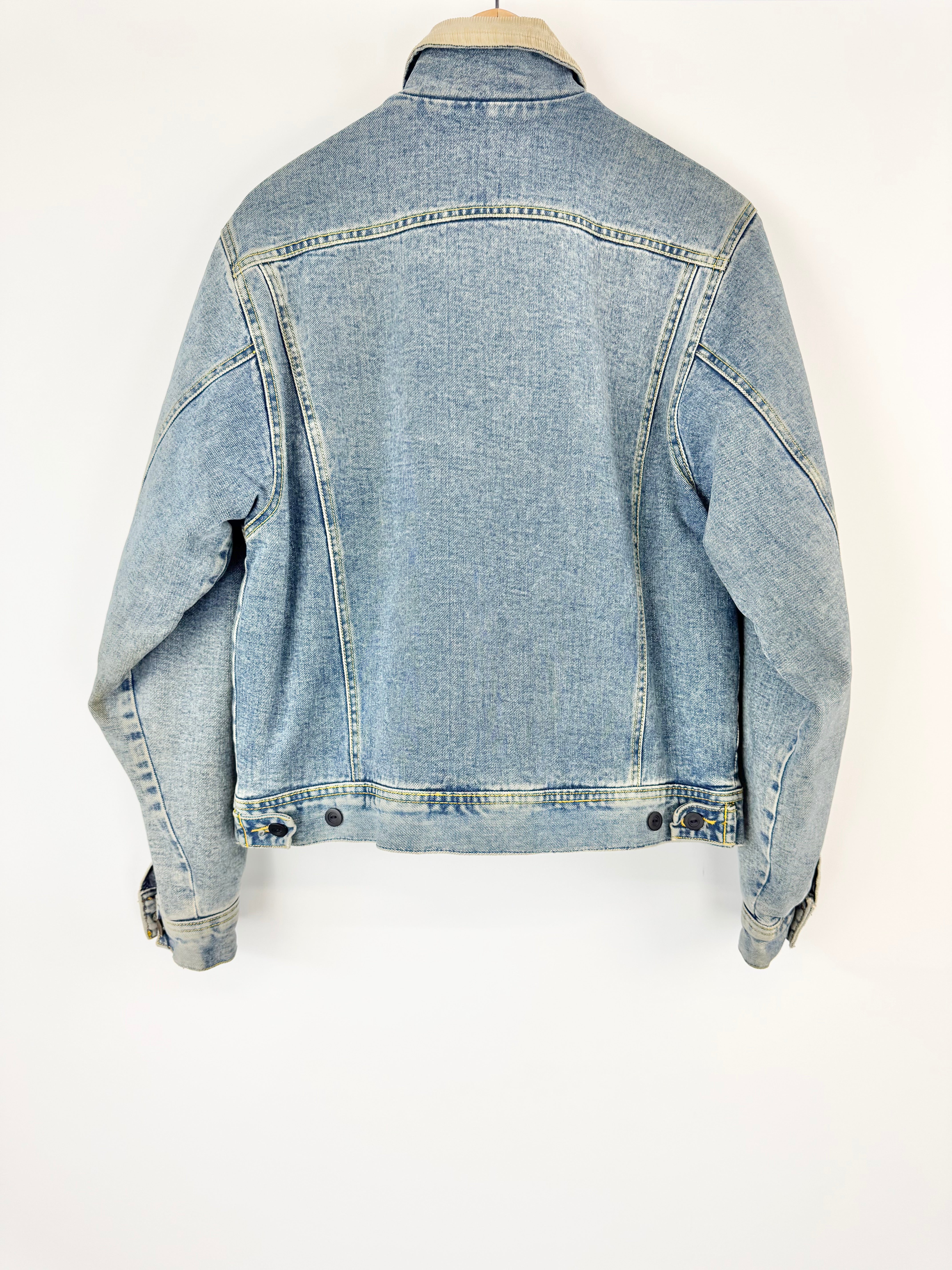 Storm Rider Lee Blue Stone Washed Denim Lined Sherpa Jacket- Size S