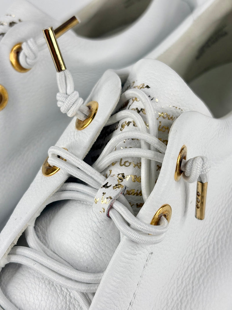 Paul Green White Leather 'Polten' Sneakers - EU43