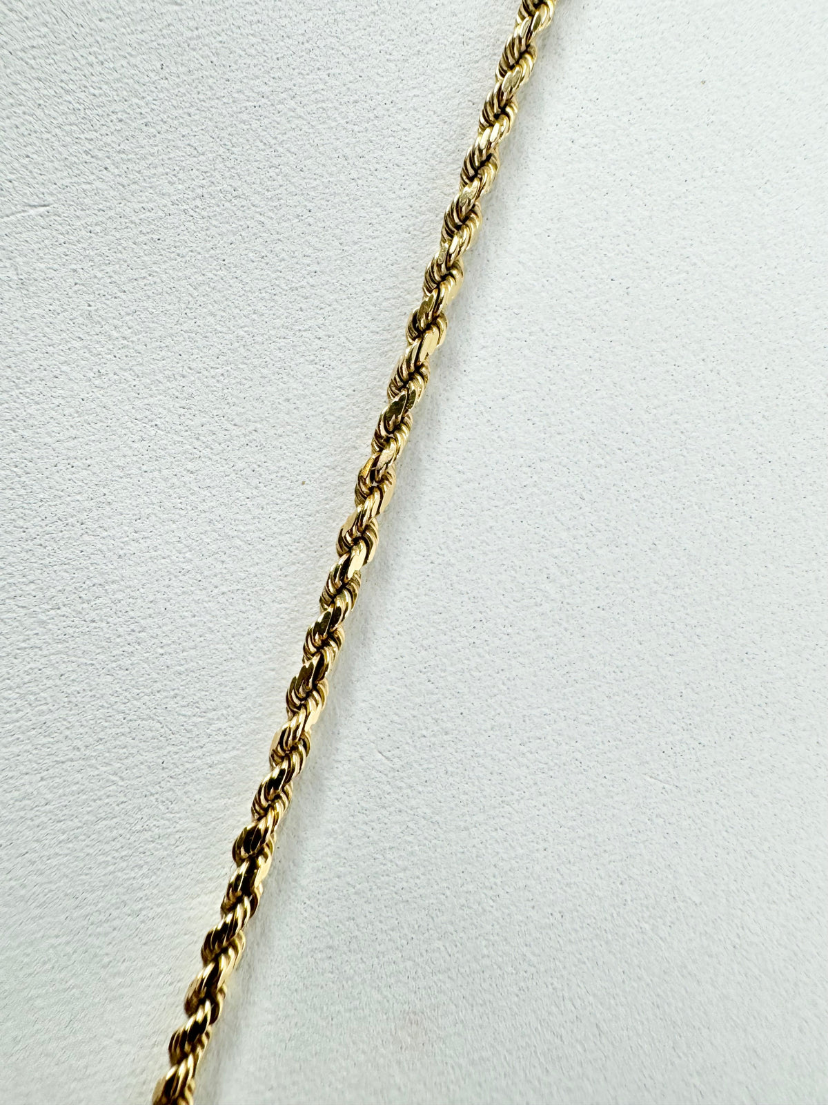 14ct Gold Rope Chain Bracelet