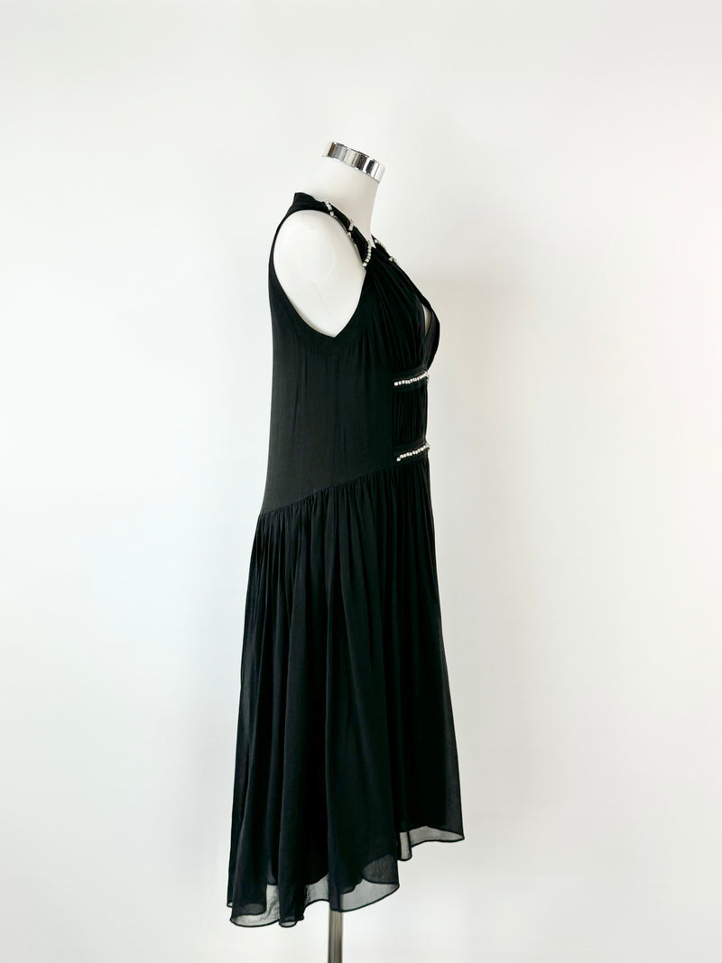 Theory Black Silk 'Jean Marie' Dress - AU6/8