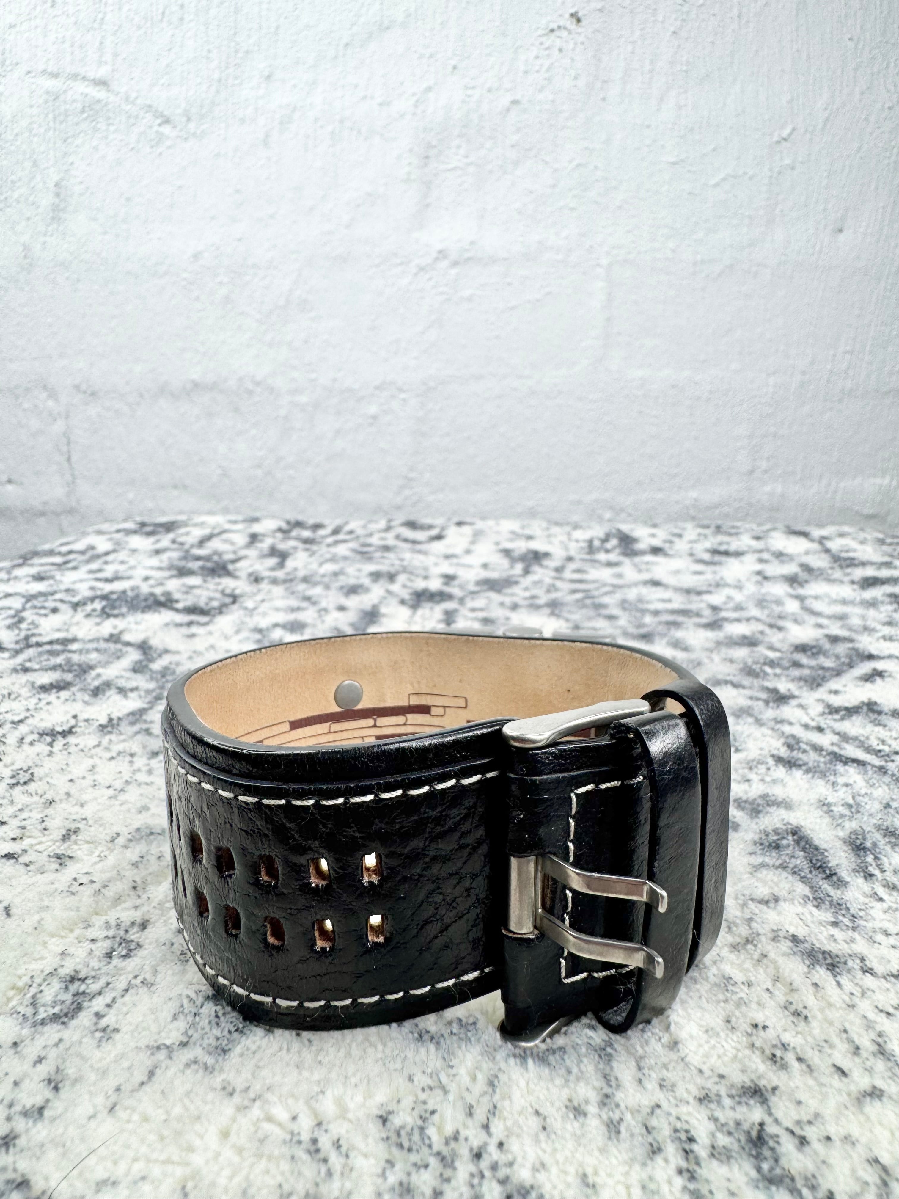 Fossil Metallic Blue Faced Analogue Cuff Watch