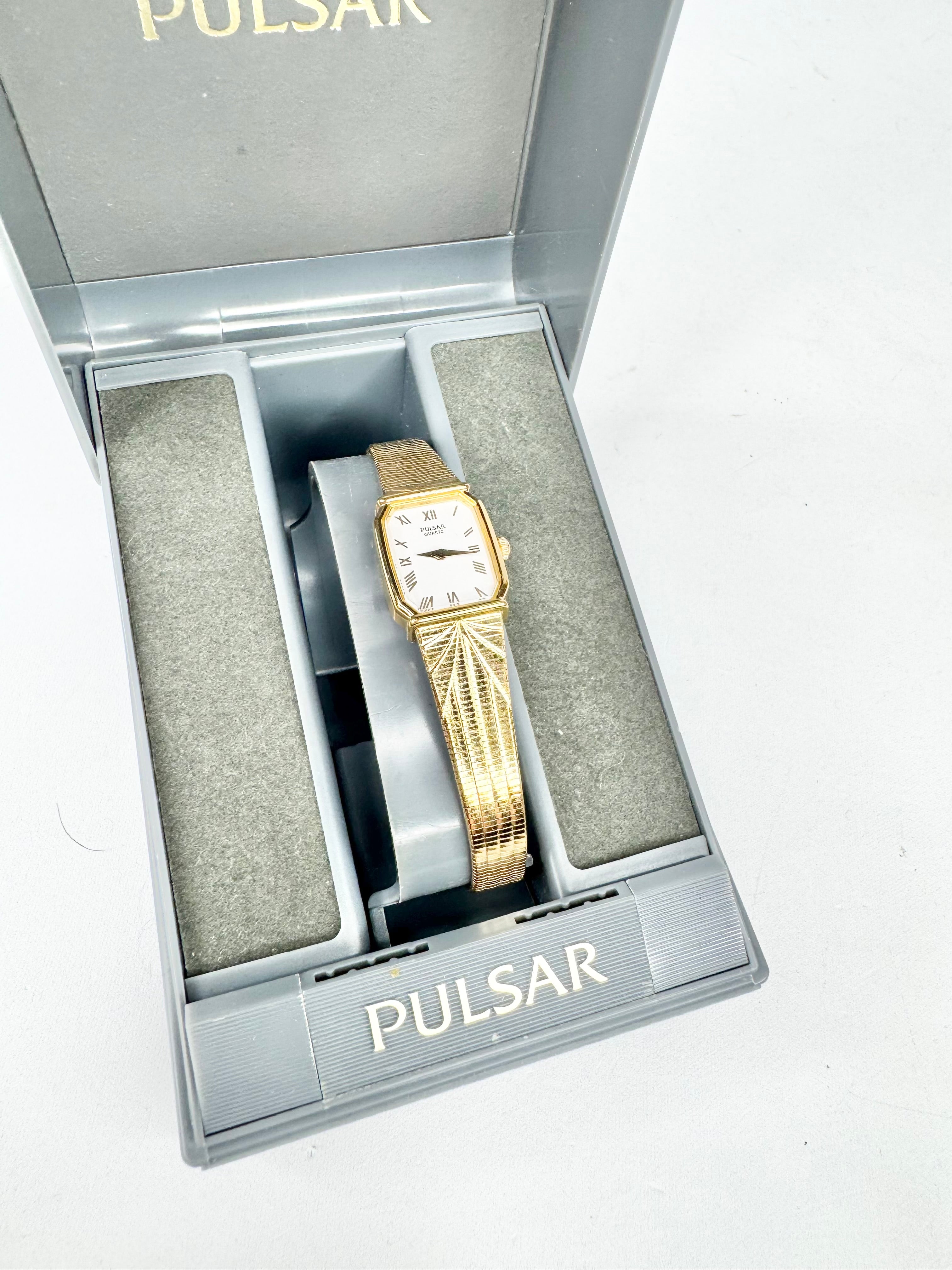 Vintage Pulsar Gold Toned Dainty Watch