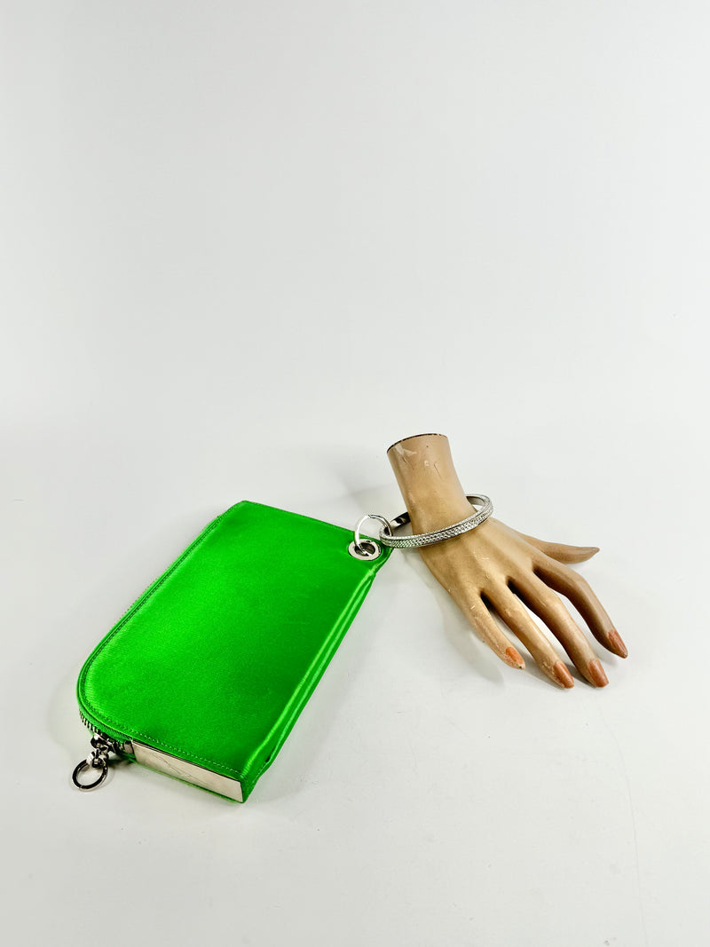 Michael Teperson Spring Green 'Borsa Opera' Bangle Clutch