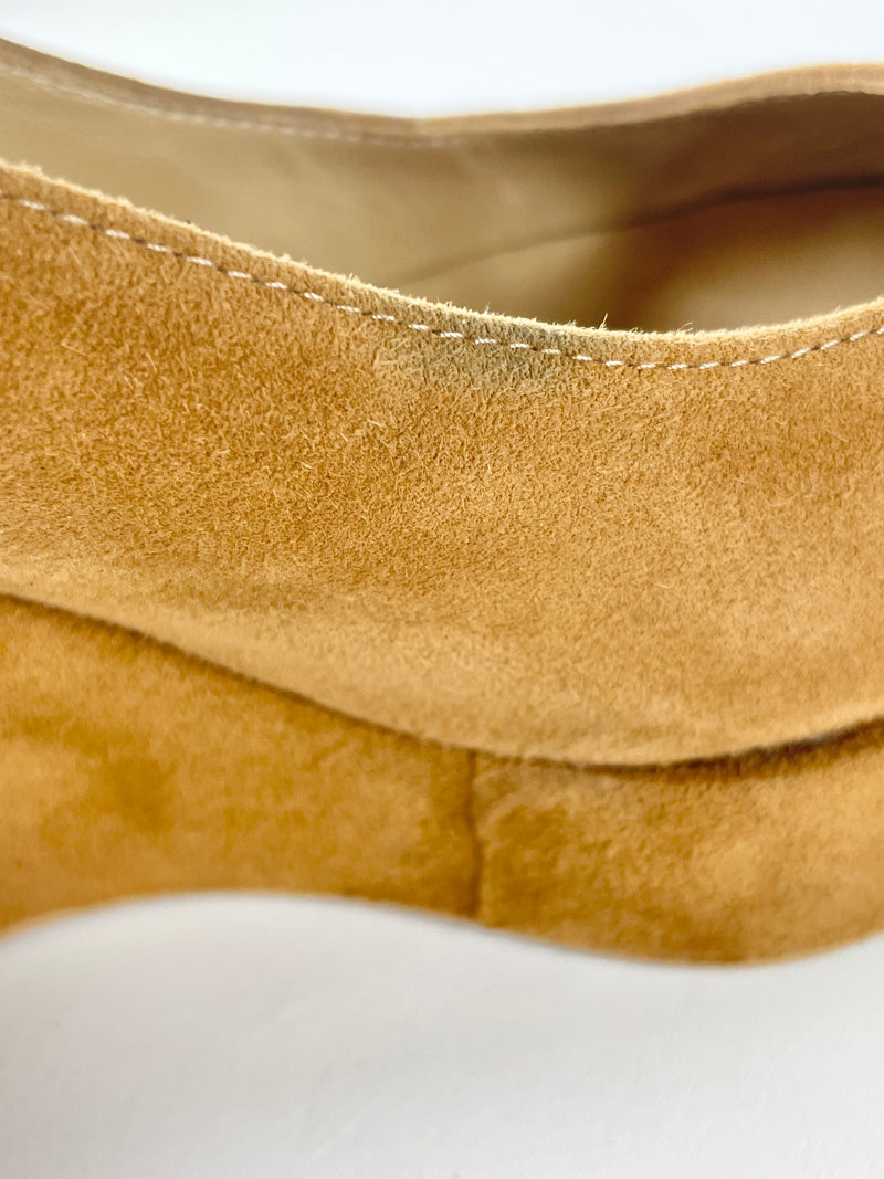 Stuart Weitzman Tan Suede Wedges - EU37.5