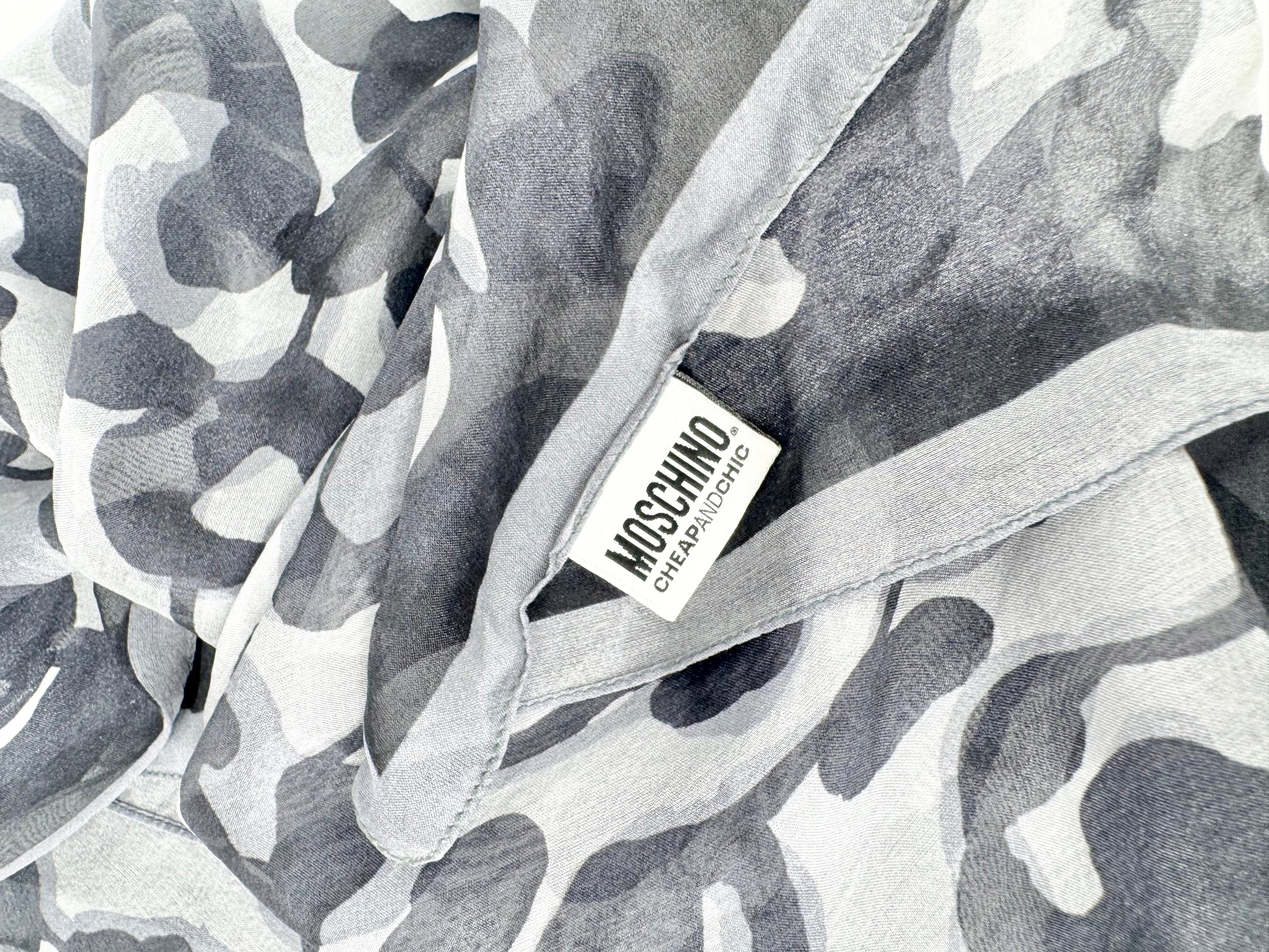 Moschino Cheap & Chic Large Silk Multicolour Scarf