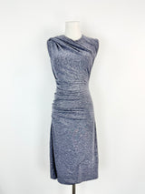 T by Alexander Wang Stone Blue Midi Dress - AU8/10