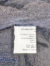 Eskandar Black Mohair & Merino Knit Poncho-Style Sweater - O/S