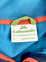 Kathmandu Navy Blue & Teal Escarpar Hiking Hoodie - L