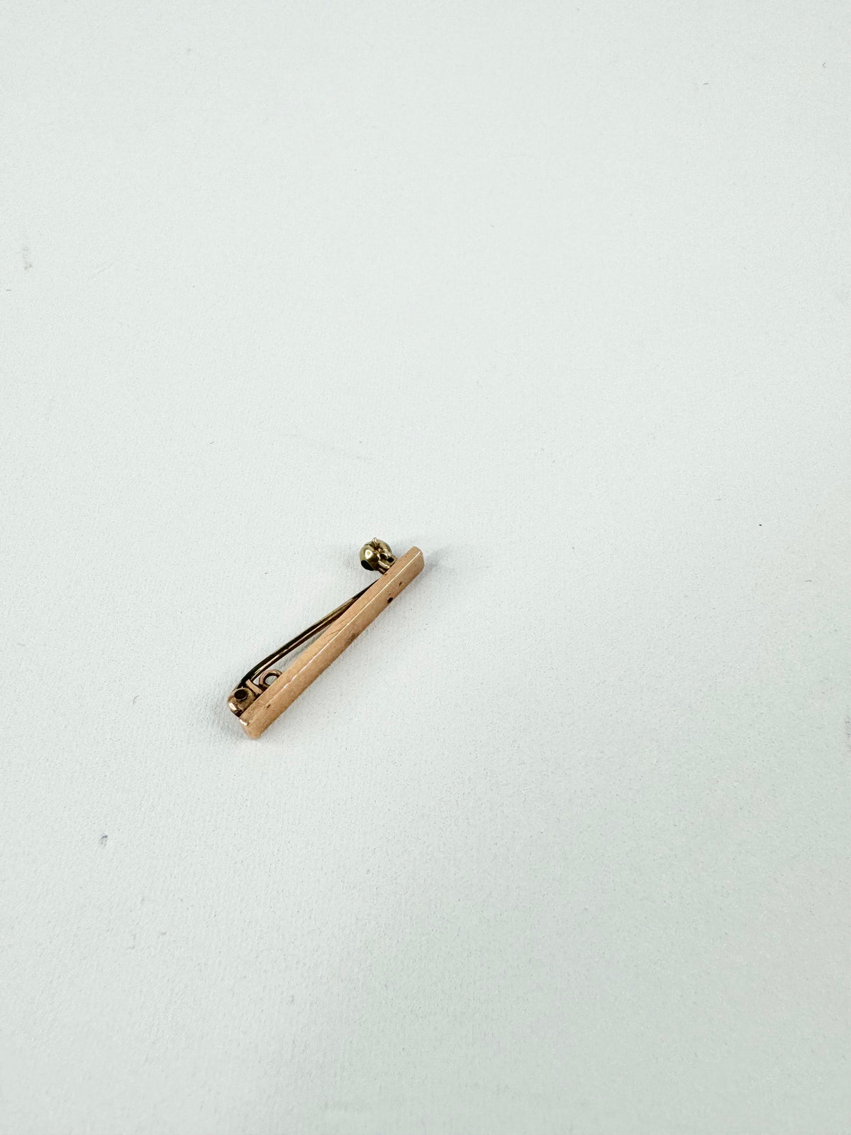 9ct Rose Gold Bar Brooch