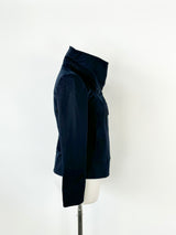 Calvin Klein Navy Blue Crop Jacket - AU8