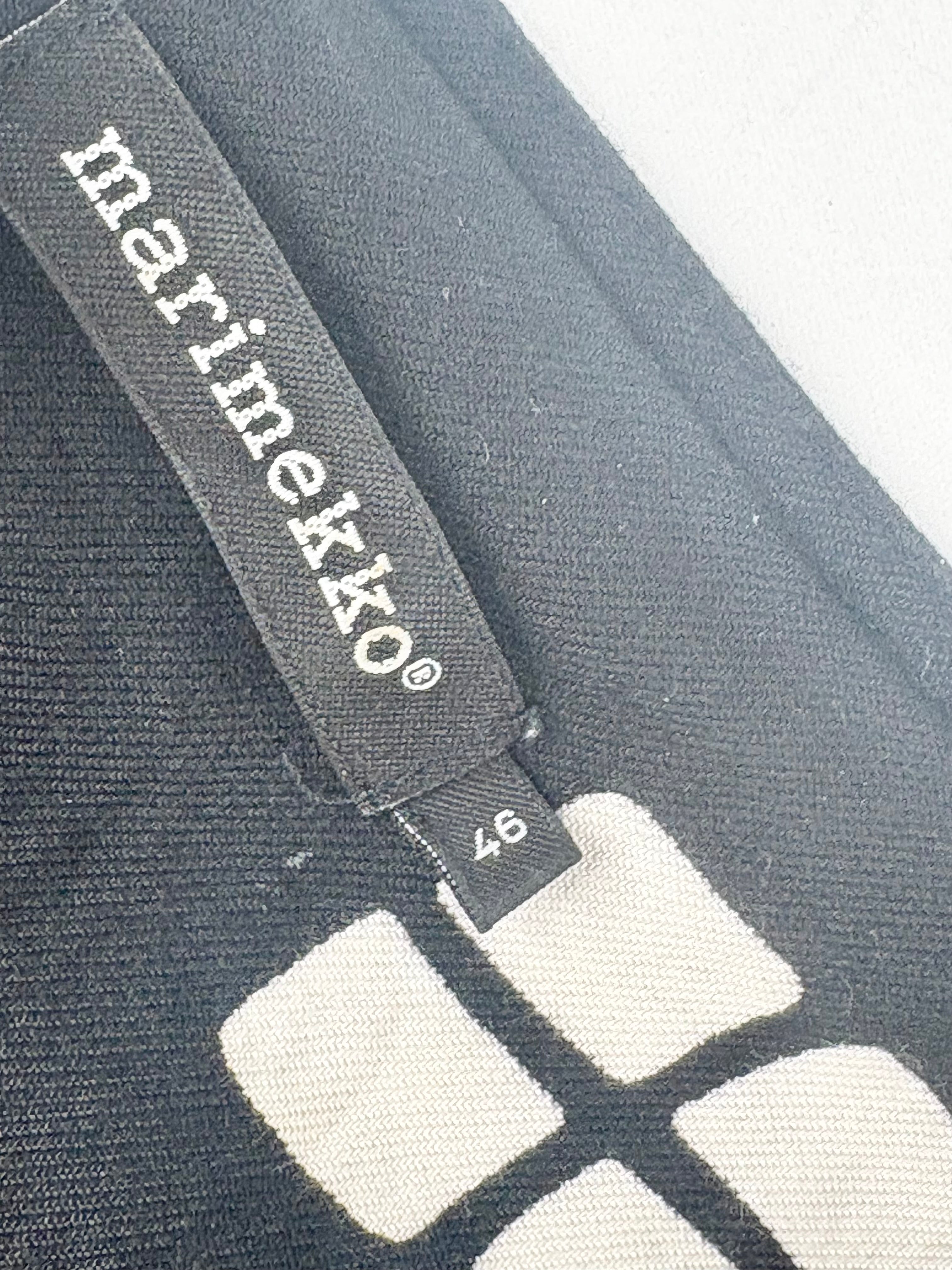 Marimekko Black & White 'Okenni' Shift Dress - AU18/20