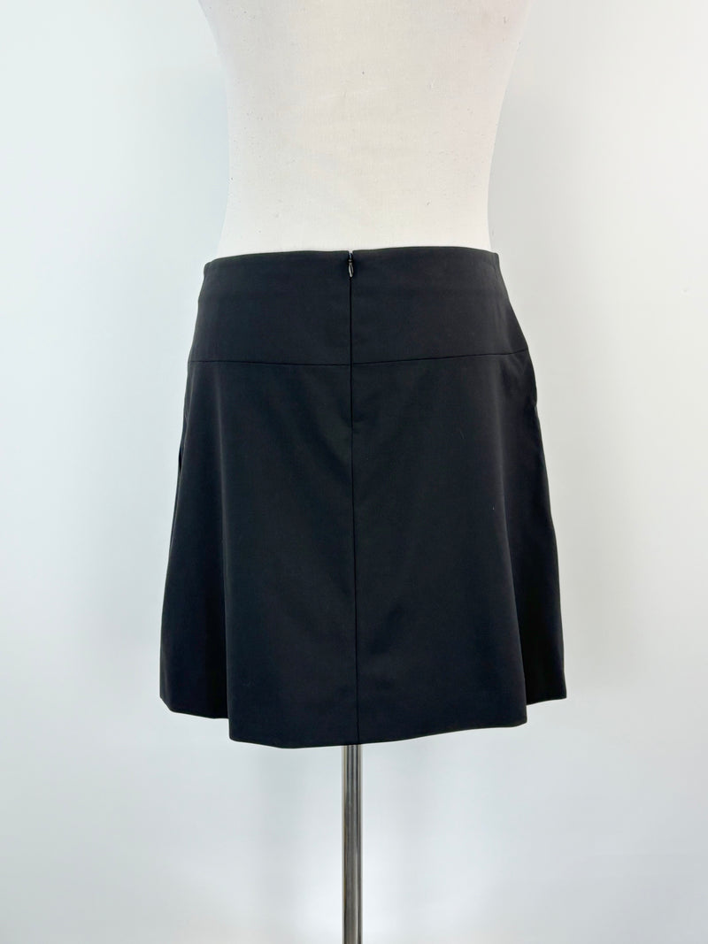 Coach Black Wool-Blend Midi Skirt - AU12