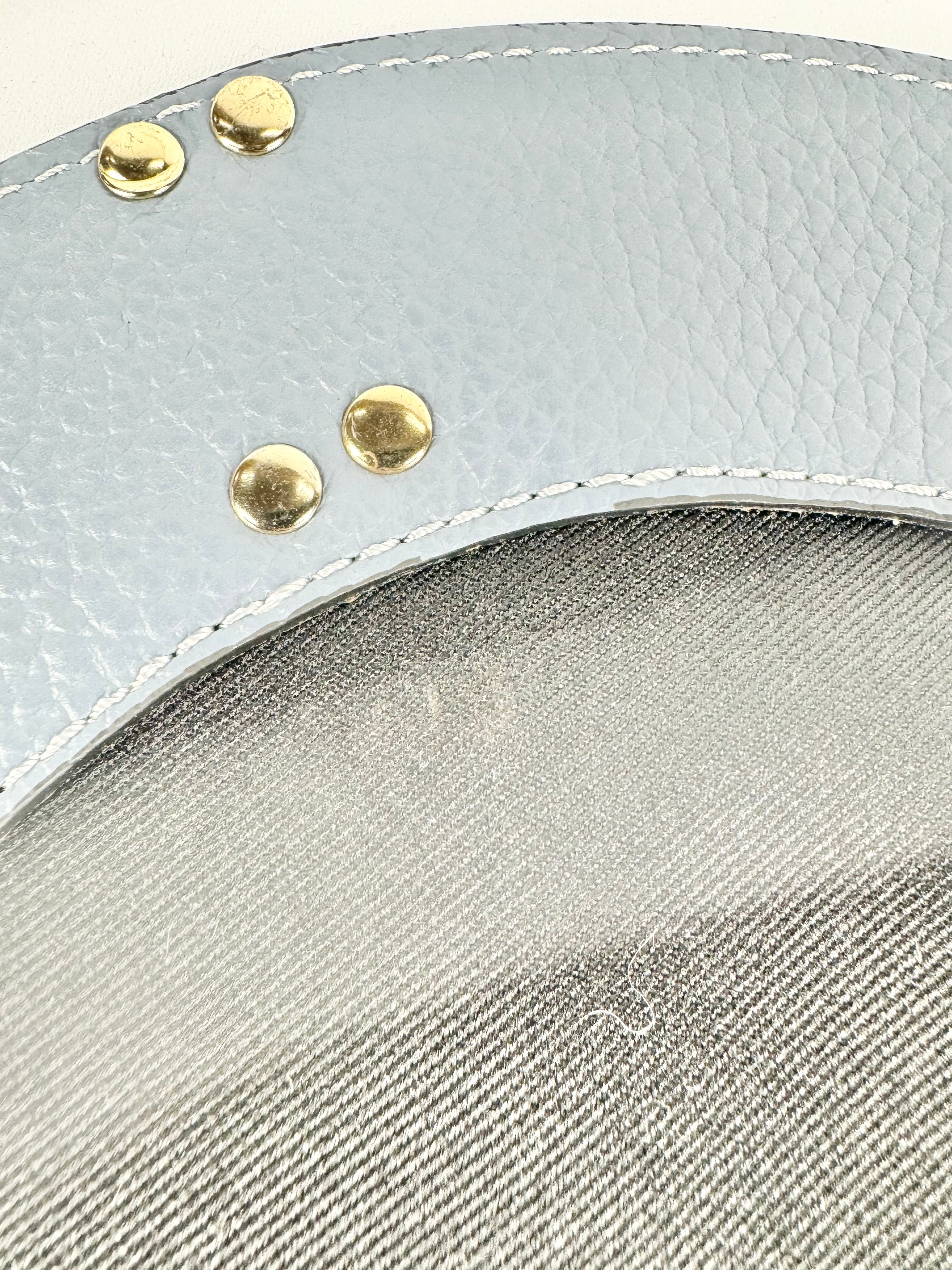 Caterina Lucchi Powder Blue Leather Cross Body Bag
