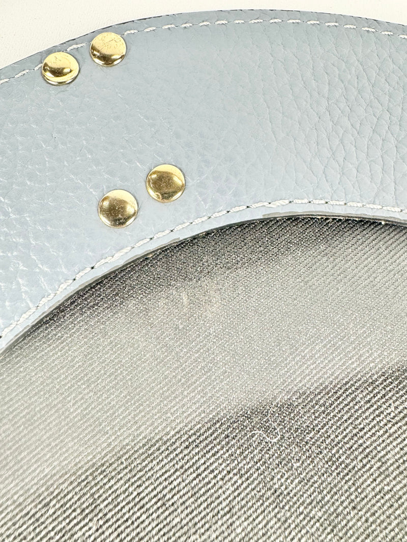 Caterina Lucchi Powder Blue Leather Cross Body Bag