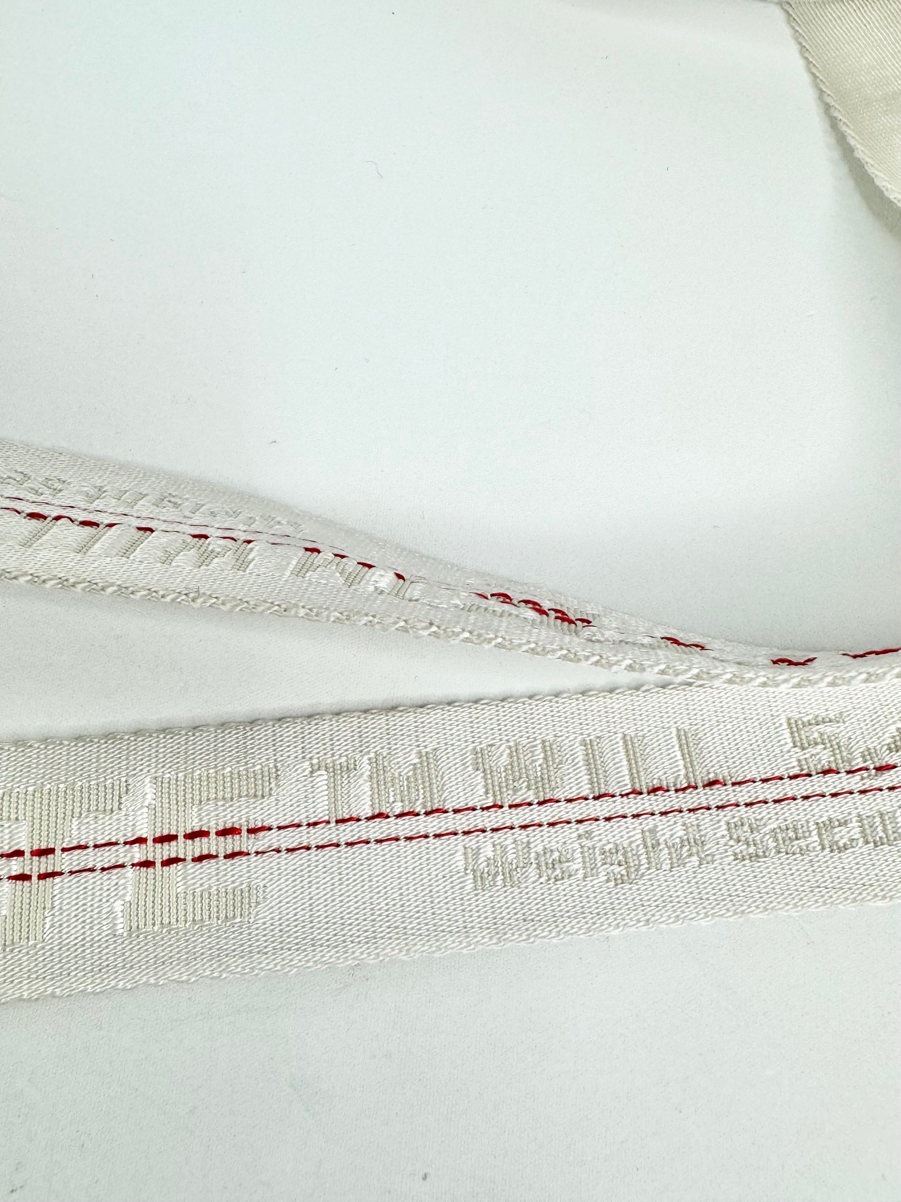 Off-White White & Red Industrial XL Belt